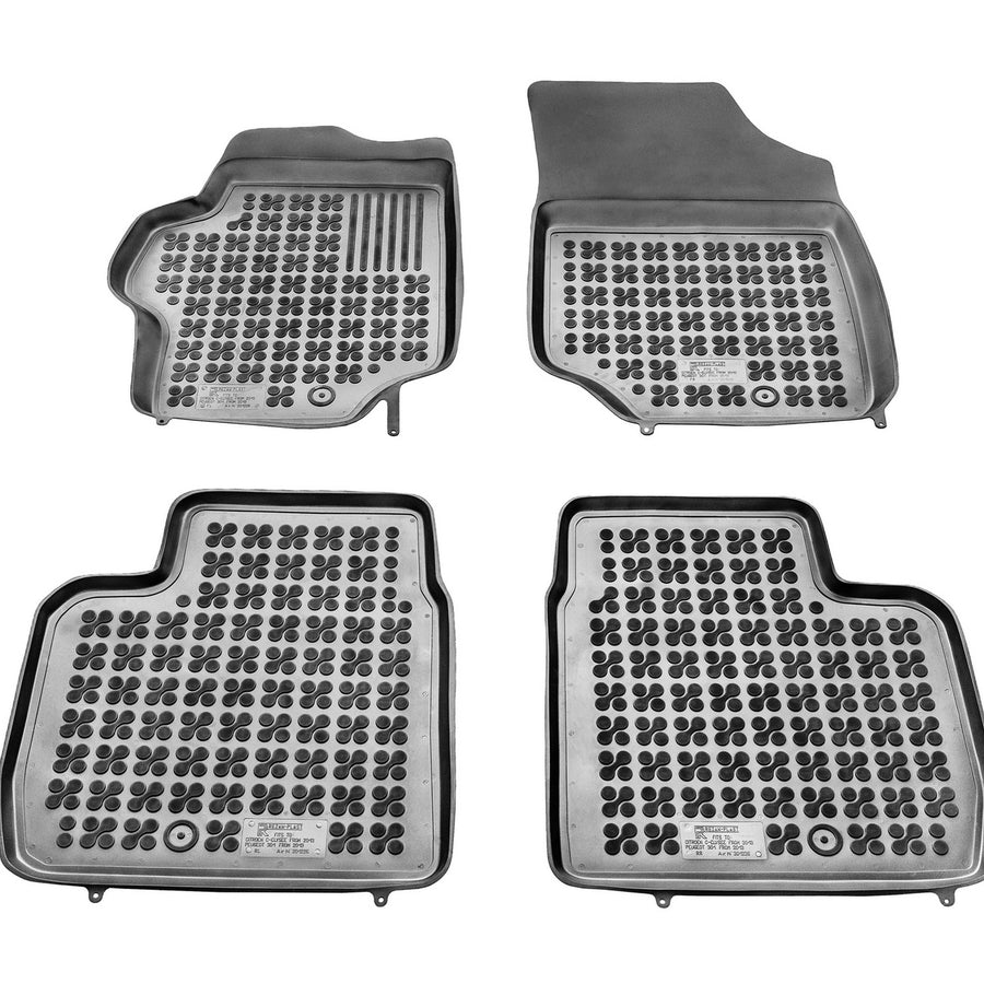 Gummi Fußmatten für Peugeot 301 / Citroen C-Elysse Schwarz Gummi Fußmatten für Peugeot 301 / Citroen C-Elysse Schwarz
