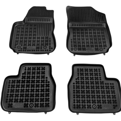 Gummi Fußmatten für Citroen C4 Cactus Schwarz