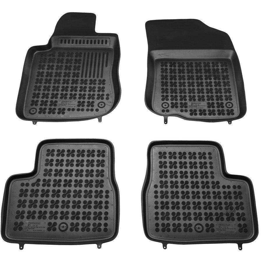 Gummi Fußmatten für Peugeot 208 5-türer / GTI / 2008 Schwarz Gummi Fußmatten für Peugeot 208 5-türer / GTI / 2008 Schwarz