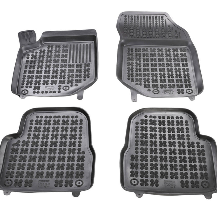 Gummi Fußmatten für Peugeot 2008 II Schwarz Gummi Fußmatten für Peugeot 2008 II Schwarz
