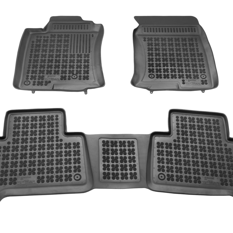 Gummi Fußmatten für Toyota Land Cruiser J12 Schwarz Gummi Fußmatten für Toyota Land Cruiser J12 Schwarz