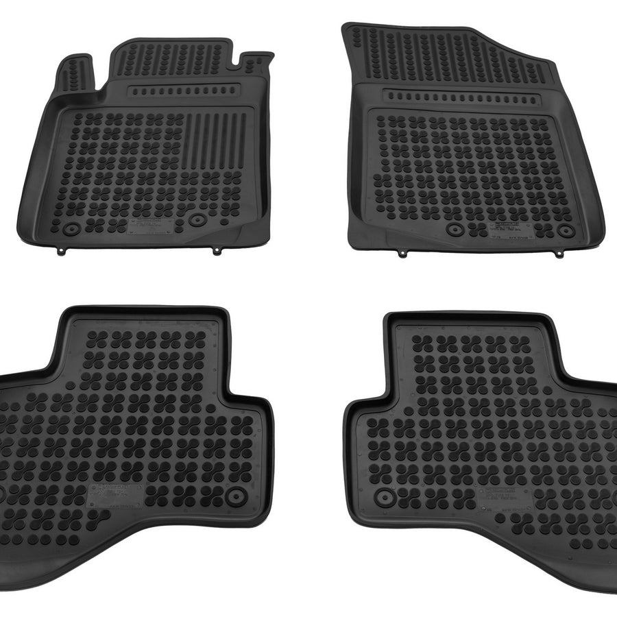 Gummi Fußmatten für Toyota Aygo II Schwarz Gummi Fußmatten für Toyota Aygo II Schwarz