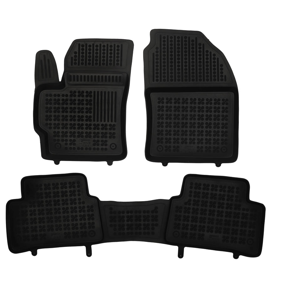 Gummi Fußmatten für Toyota Corolla XII E210 Schrägheck Schwarz / Vor-Facelift (2018-2024) Gummi Fußmatten für Toyota Corolla XII E210 Schrägheck Schwarz / Vor-Facelift (2018-2024)