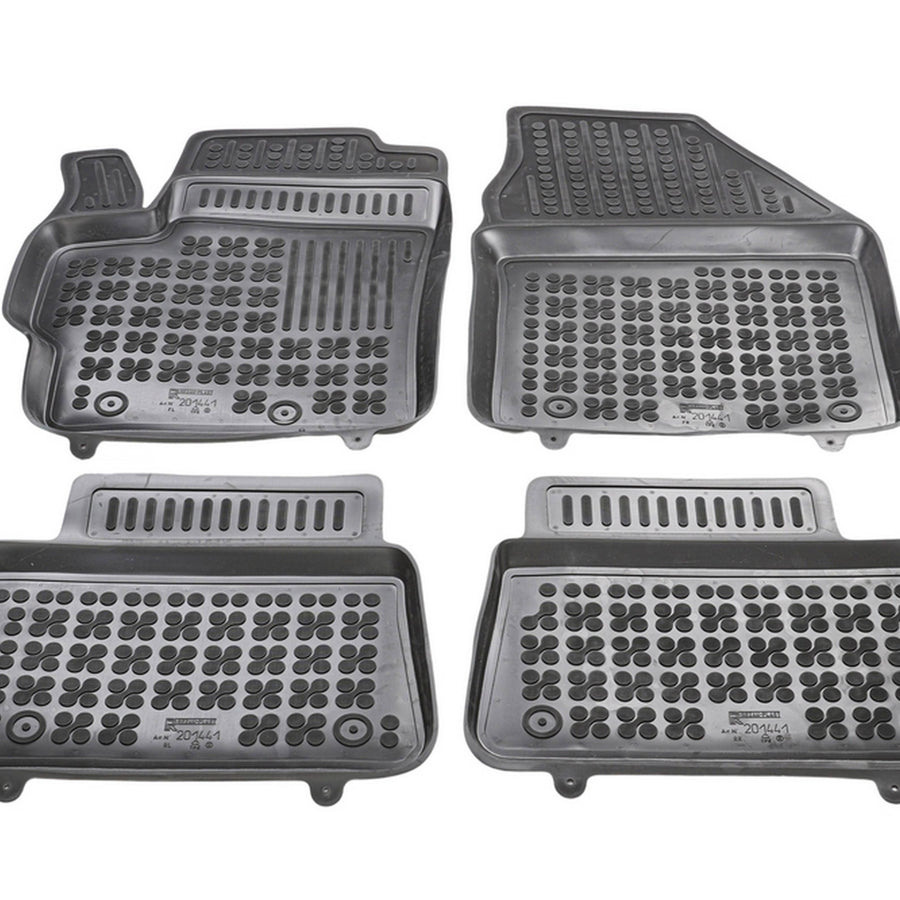 Gummi Fußmatten für Toyota Yaris IV Schwarz Gummi Fußmatten für Toyota Yaris IV Schwarz