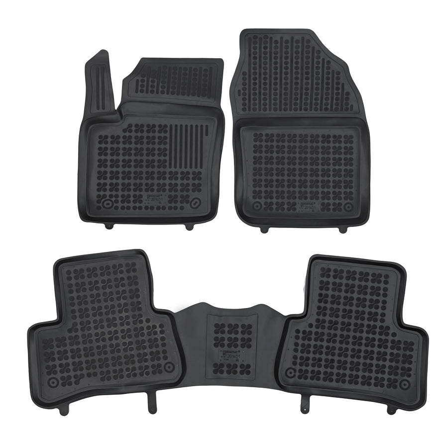 Gummi Fußmatten für Toyota CH-R II Schwarz Gummi Fußmatten für Toyota CH-R II Schwarz