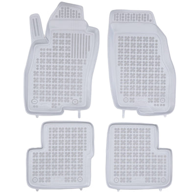 Gummi Fußmatten für Fiat Grande Punto Grau