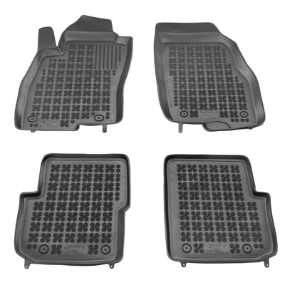 Gummi Fußmatten für Fiat Punto Evo Schwarz