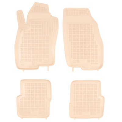 Gummi Fußmatten für Fiat Punto III Beige