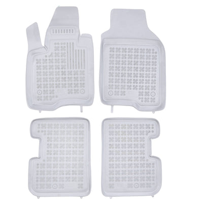 Gummi Fußmatten für Fiat Panda III Grau