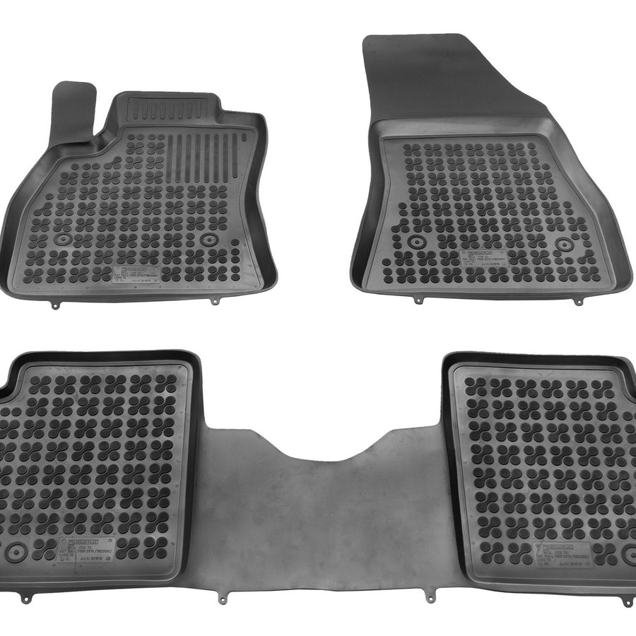 Gummi Fußmatten für Fiat 500L / 500L Trekking / 500L Living 7-Sitzer Schwarz Gummi Fußmatten für Fiat 500L / 500L Trekking / 500L Living 7-Sitzer Schwarz