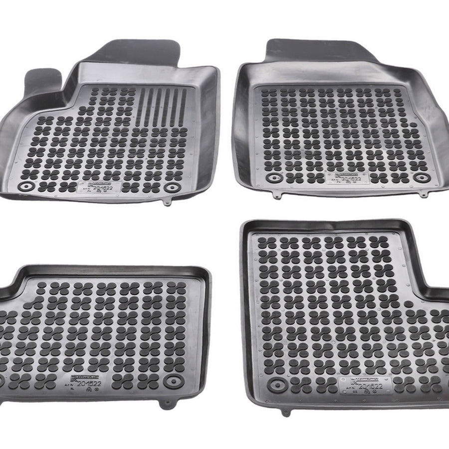 Gummi Fußmatten für Fiat 500 Hybrid Schwarz Gummi Fußmatten für Fiat 500 Hybrid Schwarz