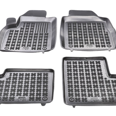 Gummi Fußmatten für Fiat 500 Hybrid Schwarz