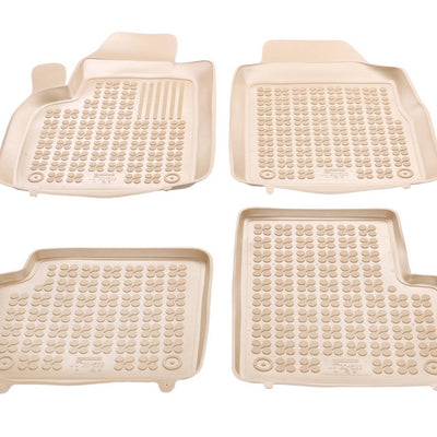 Gummi Fußmatten für Fiat 500 Hybrid Beige