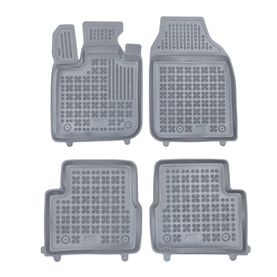 Gummi Fußmatten für Fiat 500e Grau