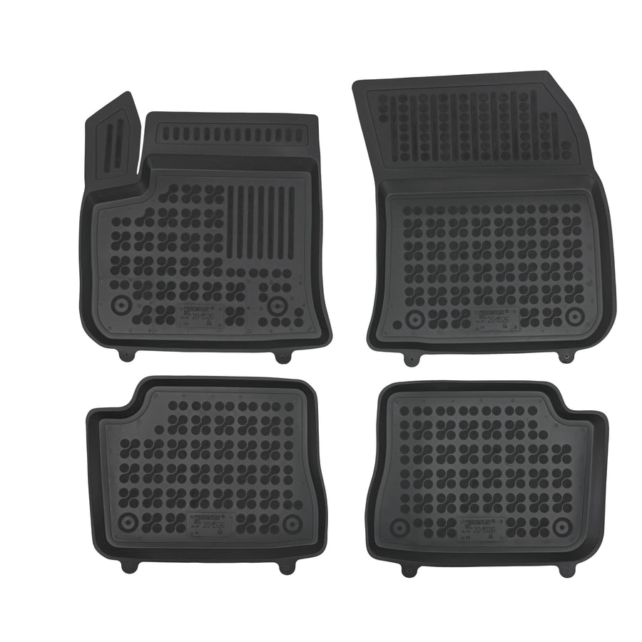 Gummi Fußmatten für Fiat 600e Schwarz Gummi Fußmatten für Fiat 600e Schwarz