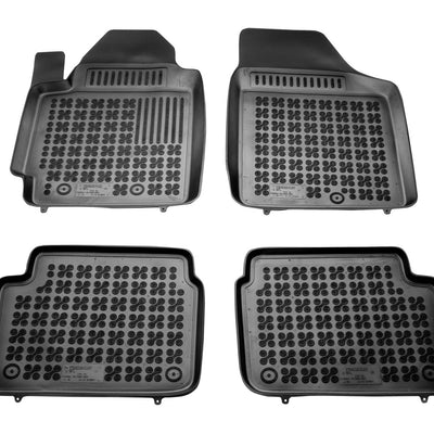 Gummi Fußmatten für Hyundai i10 Schwarz