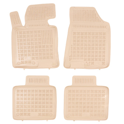 Gummi Fußmatten für Hyundai i40 Beige