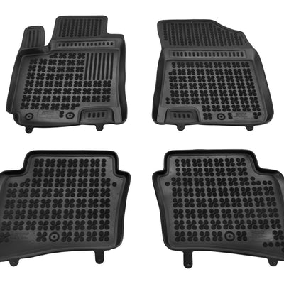 Gummi Fußmatten für Hyundai i20 II Schwarz