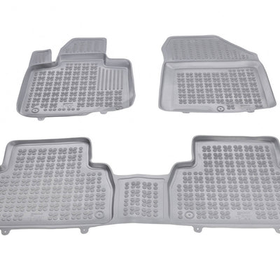 Gummi Fußmatten für Hyundai Santa Fe IV Grau