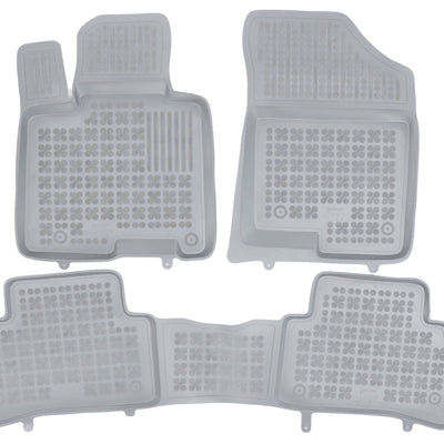 Gummi Fußmatten für Kia Sportage V / Hyundai Tucson III/IV Grau / Verbrenner