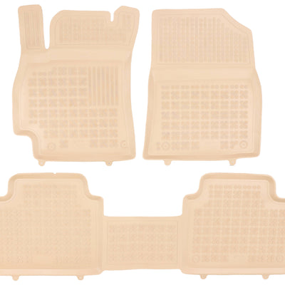 Gummi Fußmatten für Hyundai Elantra VII Beige