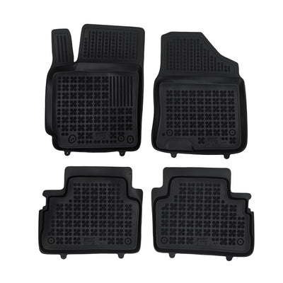 Gummi Fußmatten für Hyundai Kona II Schwarz / Hybrid