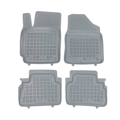 Gummi Fußmatten für Hyundai Kona II Grau / Elektro