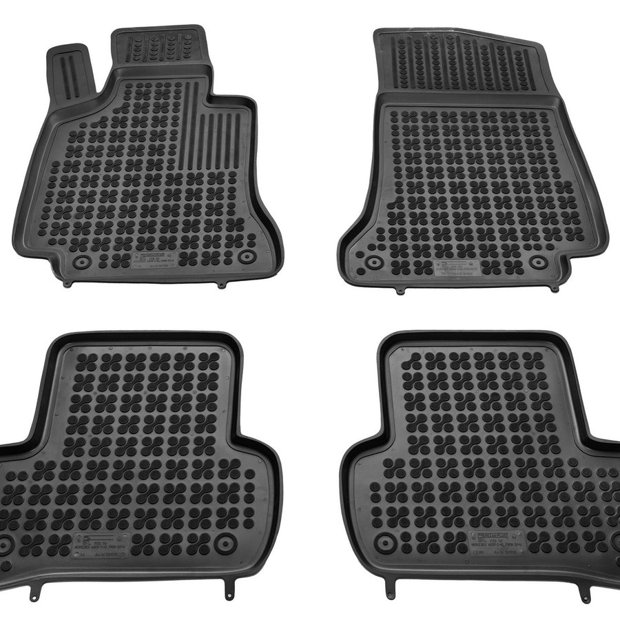 Gummi Fußmatten für Mercedes C W205 Schwarz Gummi Fußmatten für Mercedes C W205 Schwarz