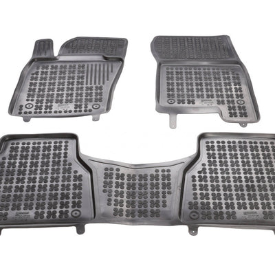 Gummi Fußmatten für Mercedes  X-Klasse Schwarz