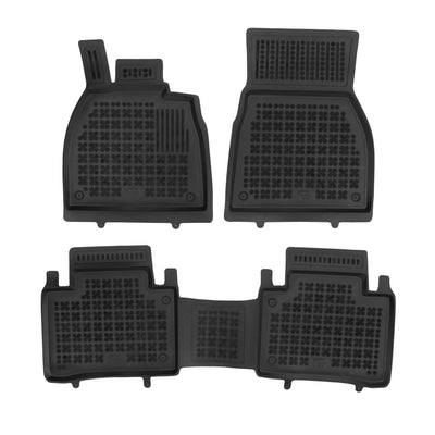 Gummi Fußmatten für Mercedes EQS V297 Schwarz