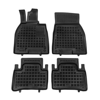 Gummi Fußmatten für Mercedes EQE V295 Schwarz