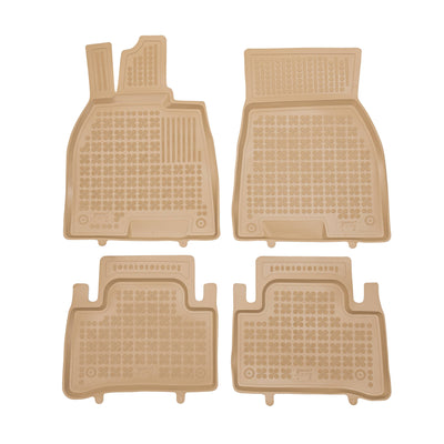 Gummi Fußmatten für Mercedes EQE V295 Beige
