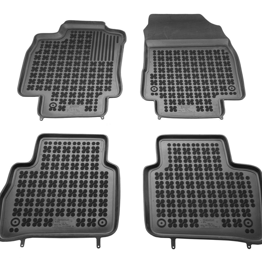 Gummi Fußmatten für Nissan Tiida Schwarz Gummi Fußmatten für Nissan Tiida Schwarz