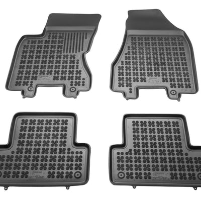 Gummi Fußmatten für Nissan X-Trail II Schwarz