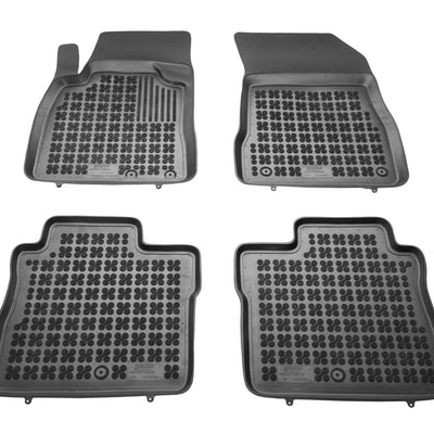 Gummi Fußmatten für Nissan Note II Schwarz