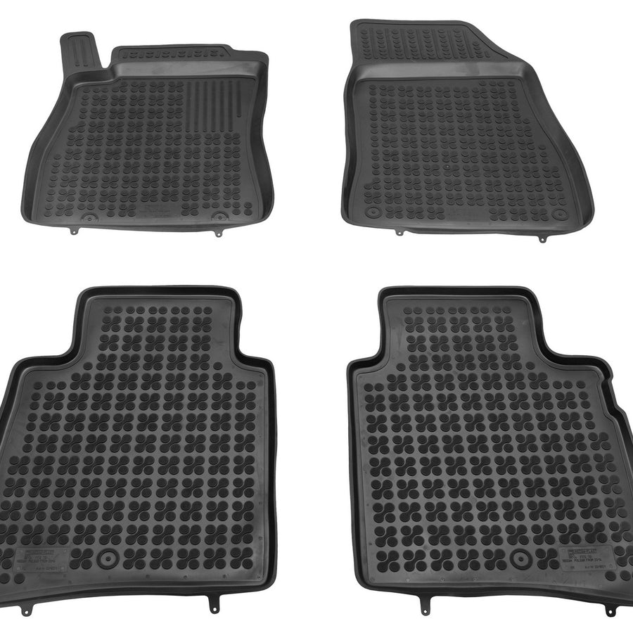 Gummi Fußmatten für Nissan Pulsar Schwarz Gummi Fußmatten für Nissan Pulsar Schwarz