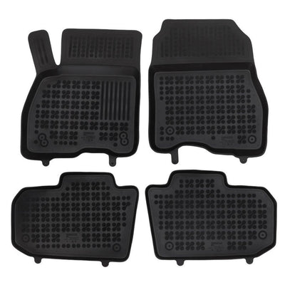 Gummi Fußmatten für Nissan Leaf Schwarz