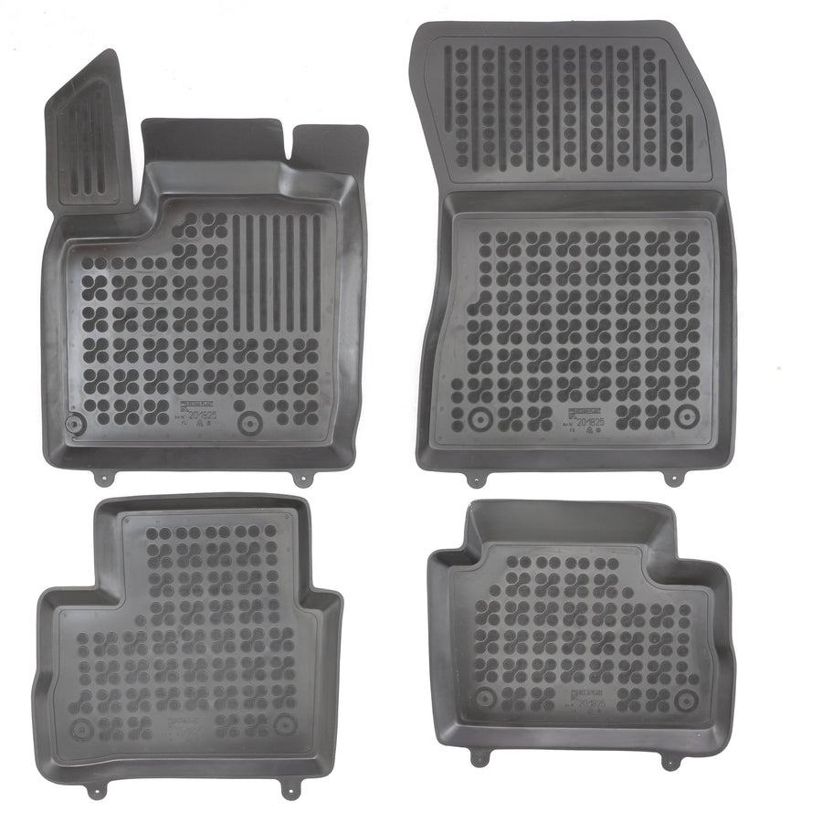 Gummi Fußmatten für Nissan Qashqai III Schwarz / Standard Gummi Fußmatten für Nissan Qashqai III Schwarz / Standard