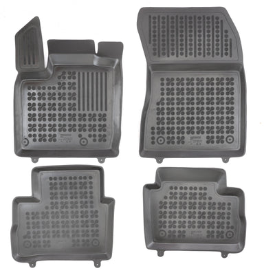 Gummi Fußmatten für Nissan Qashqai III Schwarz / Standard