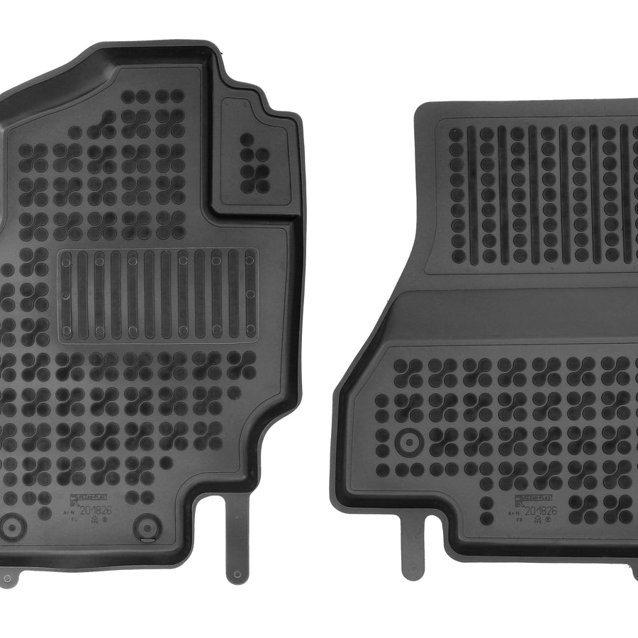 Gummi Fußmatten für Nissan E-NV200 Schwarz Gummi Fußmatten für Nissan E-NV200 Schwarz