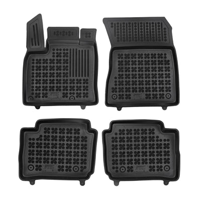 Gummi Fußmatten für Nissan Qashqai III Schwarz / E-Power