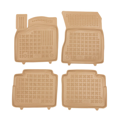 Gummi Fußmatten für Nissan X-Trail IV Beige