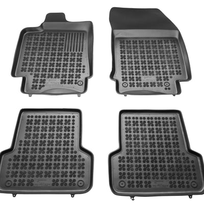 Gummi Fußmatten für Renault Laguna III Schwarz