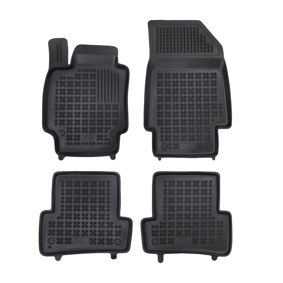 Gummi Fußmatten für Renault Clio III / Grandtour III / Captur Schwarz Gummi Fußmatten für Renault Clio III / Grandtour III / Captur Schwarz