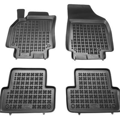 Gummi Fußmatten für Renault Fluence Schwarz