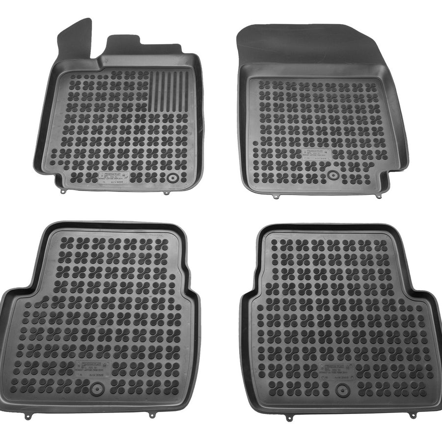 Gummi Fußmatten für Renault Latitude Schwarz Gummi Fußmatten für Renault Latitude Schwarz