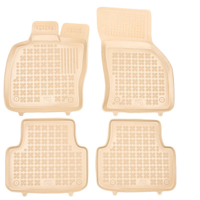 Gummi Fußmatten für Seat Leon IV ST Beige