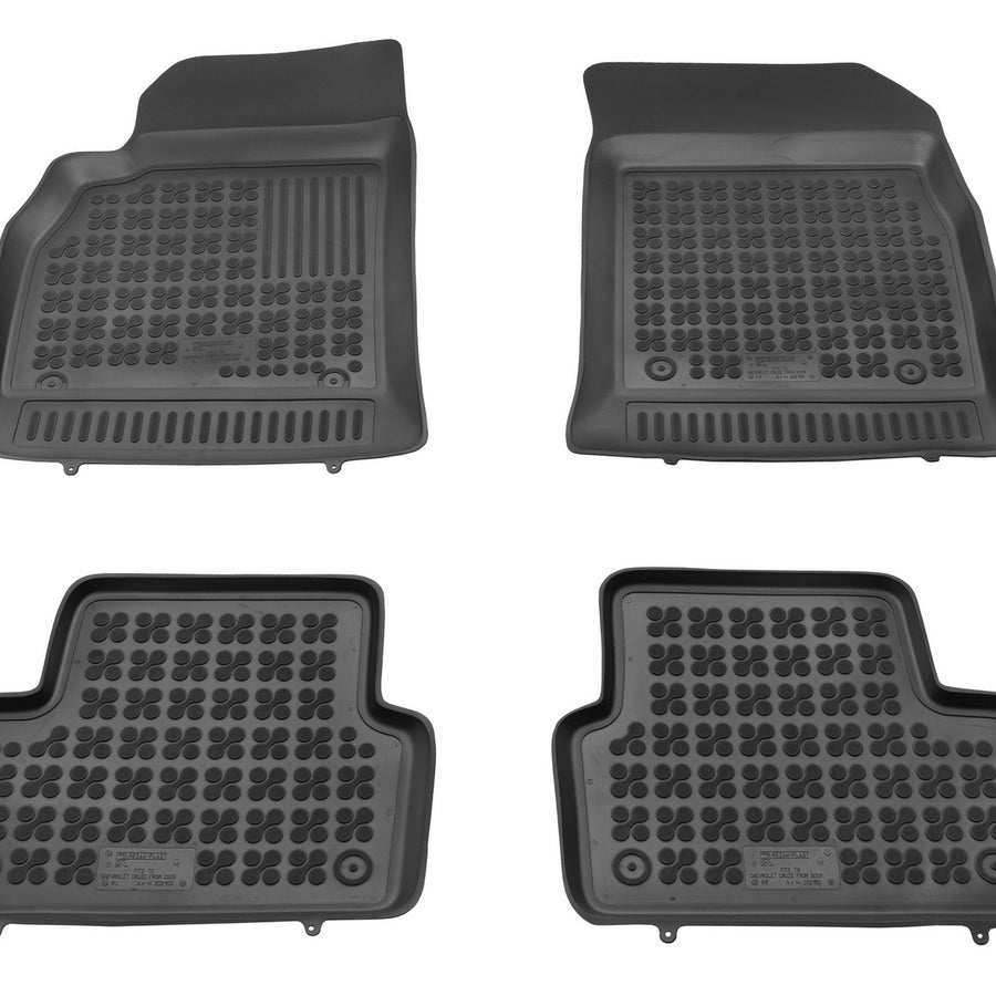 Gummi Fußmatten für Chevrolet Cruze Schwarz Gummi Fußmatten für Chevrolet Cruze Schwarz