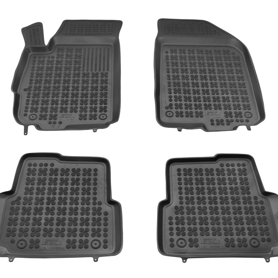 Gummi Fußmatten für Chevrolet Aveo IV Schwarz Gummi Fußmatten für Chevrolet Aveo IV Schwarz