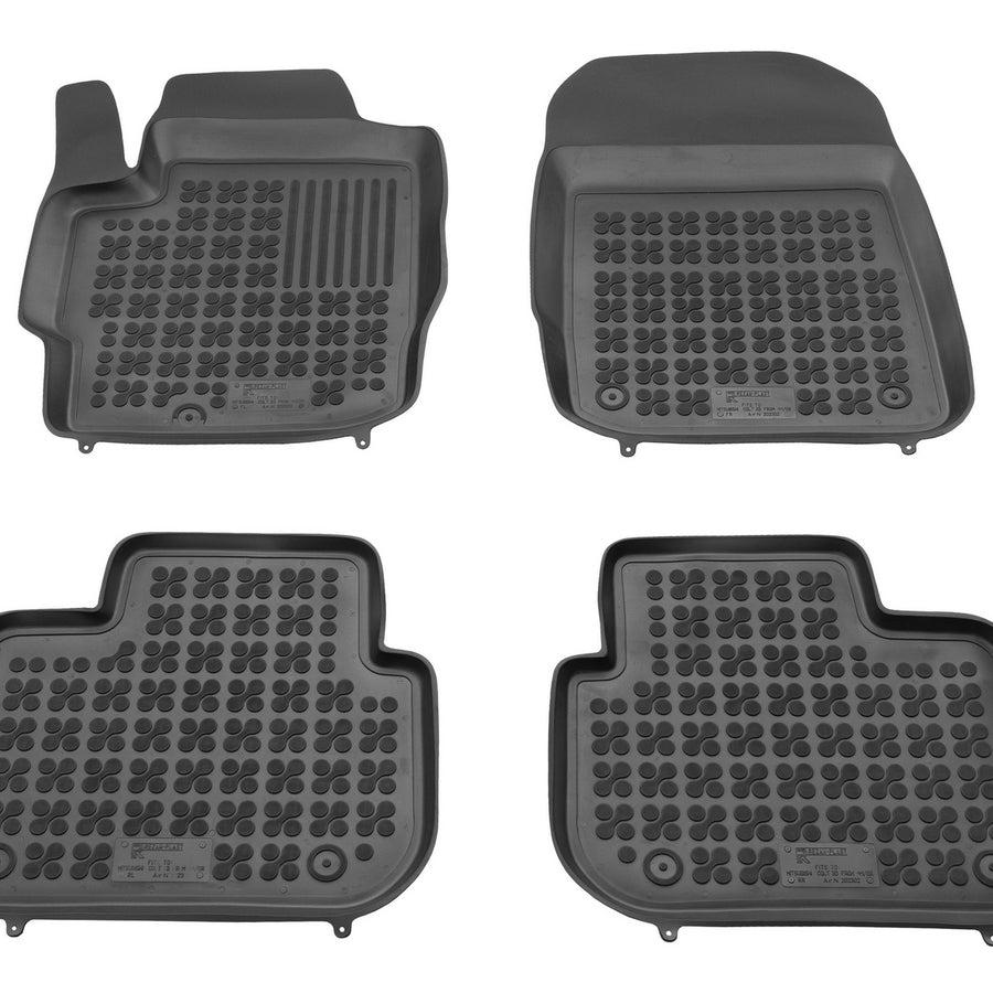 Gummi Fußmatten für Mitsubishi Colt 3-türer Schwarz Gummi Fußmatten für Mitsubishi Colt 3-türer Schwarz